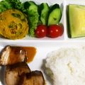３匹の大ぶたママ's cooksnap of when they made マヨネーズなし！マクロビかぼちゃサラダ.