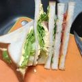 かす”お's cooksnap of when they made 簡単！おしゃれなミックスサンドウィッチ.