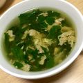 まいめろんS2's cooksnap of when they made 簡単！モロヘイヤと卵のトロトロ中華スープ.