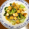 減塩パパ's cooksnap of when they made 厚揚げと青梗菜のオイスター醤油炒め.