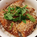 こうせ★'s cooksnap of when they made イワシの蒲焼き丼.