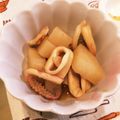 LuckyBerry's cooksnap of when they made 圧力鍋でスルメイカ長芋の煮物☆と裁き方★.