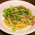 まっさまさママ's cooksnap of when they made 枝豆のペペロンチーノスパゲティ.