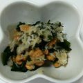 キャラ☆'s cooksnap of when they made 夏のさっぱり★おろしワカメじゃこ納豆★.