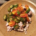 yoshikoro7's cooksnap of when they made 爽やか！トマトとオクラの豚しゃぶ.