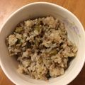 クック85OQT7☆'s cooksnap of when they made ～ひき肉とナスの混ぜご飯～.