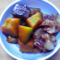 わらいおん's cooksnap of when they made 簡単!！かぼちゃと豚肉の煮物.