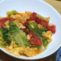 あいこ◎'s cooksnap of when they made 簡単♪ トマト・たまご・レタスの炒め.