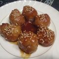 ジョングレ's cooksnap of when they made 肉巻里芋てり味噌オイスター絡め焼き.