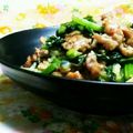 yangpa's cooksnap of when they made 小松菜と豚肉の味噌炒め♡.