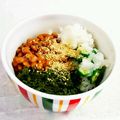 SP♪'s cooksnap of when they made ネバトロおろしオクラしらすと納豆めかぶ丼.