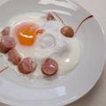 megupl's cooksnap of when they made レンジで簡単目玉焼き.