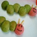 fukukoまま's cooksnap of when they made はらぺこあおむし&リンゴちぎりパン.