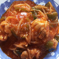 ホヌホヌちゃん's cooksnap of when they made 鶏むね肉と野菜のコク旨ピリ辛炒め.