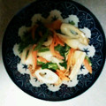 飛時樹ちゃん's cooksnap of when they made 小松菜とちくわのコチジャン・マヨ和え.