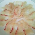 りゅうちん112's cooksnap of when they made 鯛の刺身★花造りの切り方.