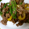 バウンド's cooksnap of when they made オイスター炒めのタレで★青椒肉絲風.