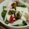 Mari2402's cooksnap of when they made 夏バテ！オクラ＆長芋の梅肉酢の物♪.