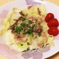 ☆コレット★'s cooksnap of when they made 豚肉とキャベツのミルフィーユ風酒蒸し.