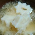 m8u8's cooksnap of when they made お味噌汁　ni　ちくわぶ入れちゃいました.