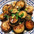 あきにゃんだ's cooksnap of when they made 茄子の挽肉はさみ焼き.