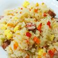 eeee4chan's cooksnap of when they made 炊飯器で＊野菜たっぷり！ウインナー炒飯.