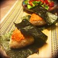 Naoko_mu's cooksnap of when they made 居酒屋風✿炙り明太バターの焼きおにぎり.