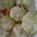 万華月's cooksnap of when they made 離乳食後期◎レンジDEキャベツシュウマイ.