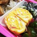 YUKIKI☆'s cooksnap of when they made お弁当に紅生姜入り厚焼き玉子.