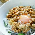 ぴょん吉Cafe's cooksnap of when they made 納豆しらす丼.