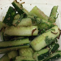 クック97LCGM☆'s cooksnap of when they made きゅうりとシソの胡麻塩昆布和え　.