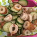 KSTake's cooksnap of when they made ☆きゅうりとちくわの酢の物☆.