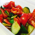 a_mi♡'s cooksnap of when they made トマトときゅうりの和風マリネ.