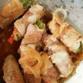 ハチ8コロ8's cooksnap of when they made お弁当にも◎簡単♪野菜巻き豚肉の南蛮漬け.
