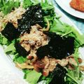 0momo226's cooksnap of when they made 水菜のきのこ乗せサラダ.