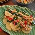 sktym0710's cooksnap of when they made 蓮根でアジアンちっくな炒め物♪.