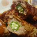 oみぃちゃんo's cooksnap of when they made オクラ入りハンバーグ.