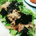 0momo226's cooksnap of when they made 水菜のきのこ乗せサラダ.