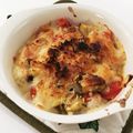 yakko616's cooksnap of when they made なすトマ☆チーズ焼き.