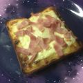K0A9O0R8U♪'s cooksnap of when they made 簡単とろうま☆カルボナーラトースト.