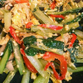 なーちゅ✳︎'s cooksnap of when they made 中華風✿オイマヨ卵とじ♡小松菜とパプリカ.