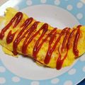 ru⌒u☆'s cooksnap of when they made 簡単♪卵+魚肉ソーセージdeオムレツ.