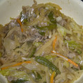 紅茶とチーズケーキ's cooksnap of when they made キャベ千が旨い！野菜たっぷり生姜焼き♥.