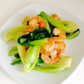 r_ringo's cooksnap of when they made 炒めるだけ簡単中華☆青梗菜・海老の卵炒め.
