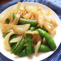 ☆土女☆クック's cooksnap of when they made スナップえんどう＆新玉ねぎの甘辛みそ炒め.