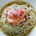 umizora's cooksnap of when they made 明太たまねぎそうめん.