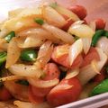 ☆土女☆クック's cooksnap of when they made 新玉ねぎとスナップえんどうコンソメ炒め.
