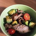マミー◎'s cooksnap of when they made 豚バラアボカド丼.