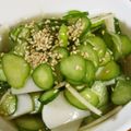 低カロ探検隊's cooksnap of when they made 胡瓜と蒲鉾の酢の物.