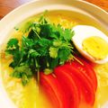 しろしろ1111's cooksnap of when they made パクチー好きの塩ラーメン.